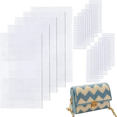 Plastic Mesh Canvas Sheets LS-KY-WH0020-75-1