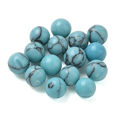 Dyed Synthetic Turquoise Sphere Beads GG-CBA391B-02A-01-1