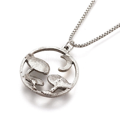 Alloy Pendant Necklaces LS-NJEW-F278-01AS-RS-1