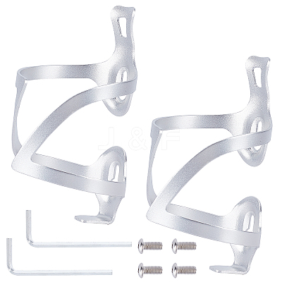 Aluminum Alloy Bicycle Drink Water Bottle Cup Holder Cage AJEW-WH0143-30A-1