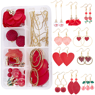 DIY Dangle Earring Making Kits DIY-SC0012-33-1