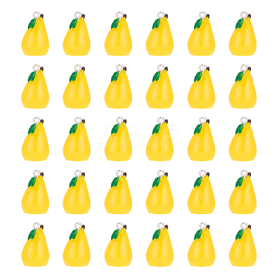 30Pcs Plastic Pendants KY-GA0001-45-1