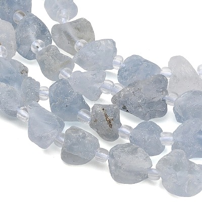 Raw Rough Natural Aquamarine Beads Strands GG-CBA0B77-A03-01-1