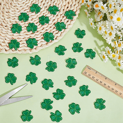 40Pcs Saint Patrick's Day Computerized Embroidery Cloth Self Adhesive Patches PATC-CY0001-51B-1