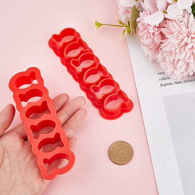 2Pcs ABS Plastic Cookies Moulds DIY-GF0010-24-1
