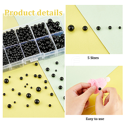 Plastic Craft Eyes DIY-WH0304-810-1