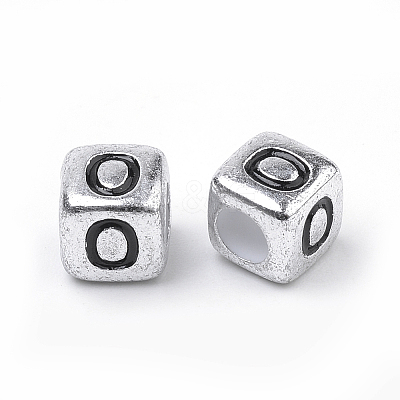 Plated Acrylic Beads PB43C9308-O-1