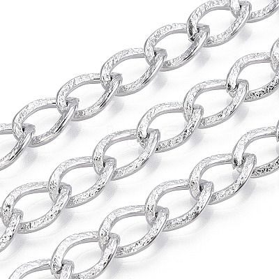 Aluminium Textured Curb Chains CHA-T001-45S-1