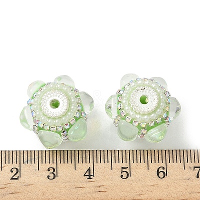 Sparkling Acrylic Rhinestone Beads CLAY-NH0003-01S-05-1