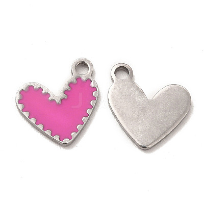 304 Stainless Steel Enamel Pendants STAS-M308-14P-01-1