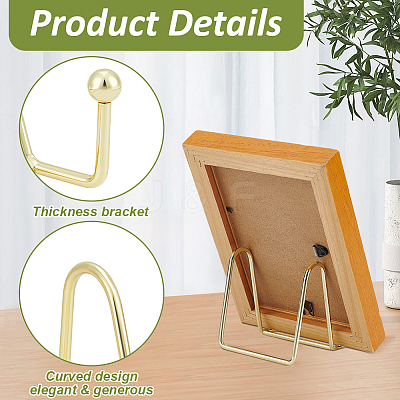 16Pcs Iron Display Easel Stands for Photo Frames ODIS-WA0001-02-1