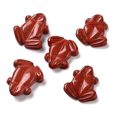Natural Red Jasper Carved Beads G-K383-08-1