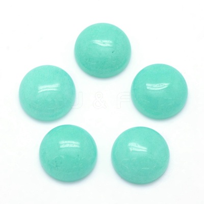 Natural Dyed Jade Cabochons G-P393-R30-12mm-1