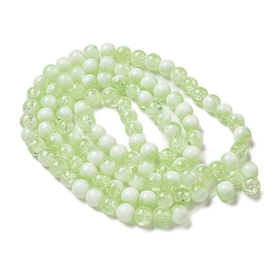 Crackle Glass Beads Strands GLAA-U001-8mm-09-1