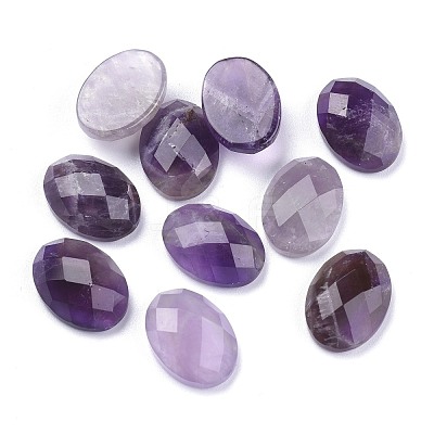 Natural Amethyst Cabochons G-G760-A09-1