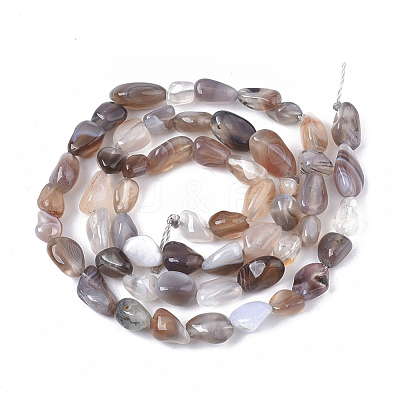 Natural Botswana Agate Beads Strands G-S363-043-1