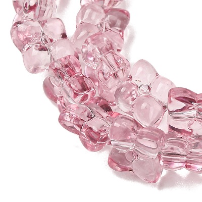 Transparent Glass Beads Strands GL-CBAAE04-01-1