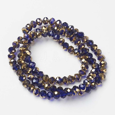 Electroplate Transparent Glass Beads Strands LS-EGLA-A034-T4mm-O05-1
