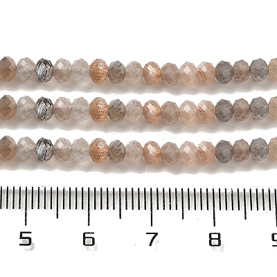 Natural Multi-Moonstone Beads Strands X-G-B074-A08-01-1