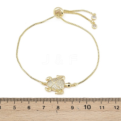 Ocean 304 Stainless Steel Micro Pave Cubic Zirconia Slider Bracelets BJEW-K291-06G-1