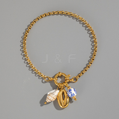 Ocean Style 304 Stainless Steel Charm Bracelets MV5180-1