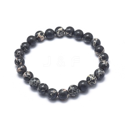 Synthetic Regalite Bead Stretch Bracelets BJEW-K212-C-025-1-1