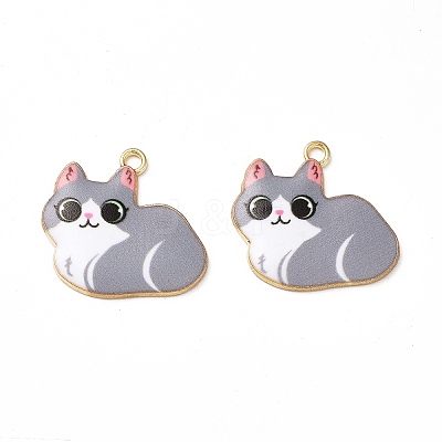 Alloy Enamel Pendants ENAM-M046-11G-B-1