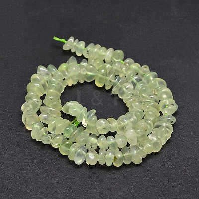 Natural Prehnite Chip Beads Strands G-E271-99-1