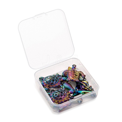 12Pcs 6 Style Ocean Themed Alloy Pendants FIND-LS0001-01-1