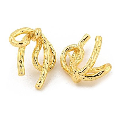 Rack Plating Brass Stud Earrings EJEW-M247-30D-G-1