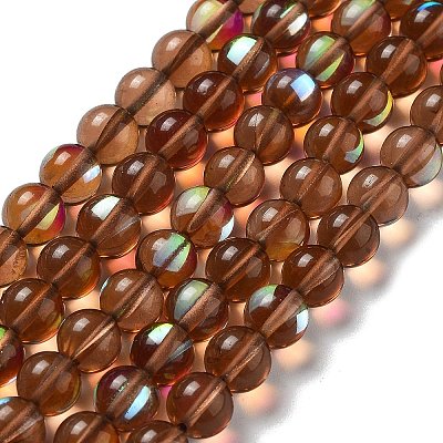 Synthetic Moonstone Beads Strands G-P528-J02-02-1