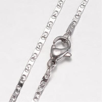 Non-Tarnish 304 Stainless Steel Necklace MAK-K062-11A-P-1