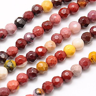 Natural Mookaite Beads Strands G-G545-23-1