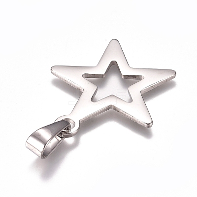 Tarnish Resistant 304 Stainless Steel Pendants STAS-I135-23P-1