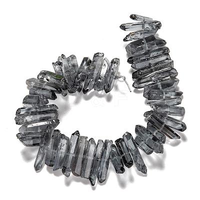Natural Quartz Crystal Points Beads Strands G-K181-B08-1