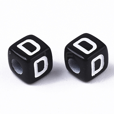 Opaque Acrylic Beads SACR-N002-01D-1