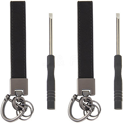 Cowhide Leather Keychain FIND-WH20001-72D-1