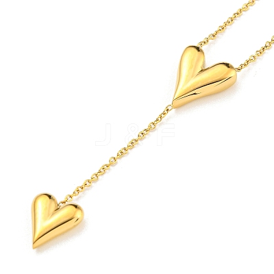 Ion Plating(IP) 304 Stainless Steel Cable Chain Necklace NJEW-A027-03G-1