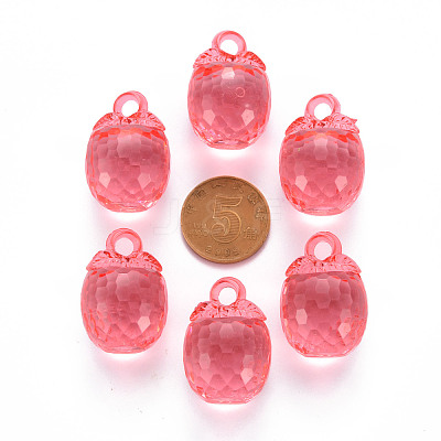 Autumn Theme Transparent Acrylic Pendants TACR-T024-04B-910-1