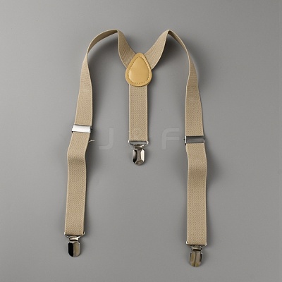 Adjustable Polyester Y-Shaped Heavy Duty Suspenders AJEW-WH0307-23C-1