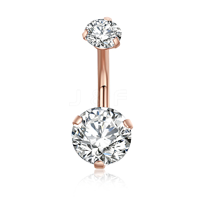 Brass Piercing Jewelry AJEW-EE0006-80RG-1