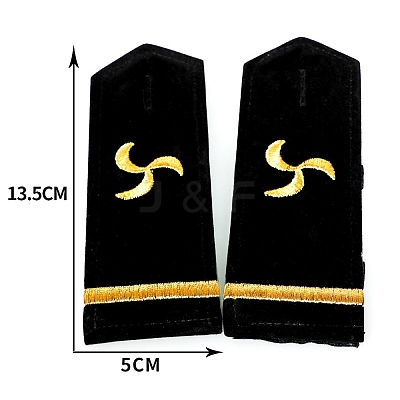 Polyester Fiber Epaulettes AJEW-WH0475-95A-1