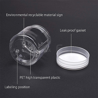 Transparent Plastic Bead Containers LS-CON-WH0068-21-1