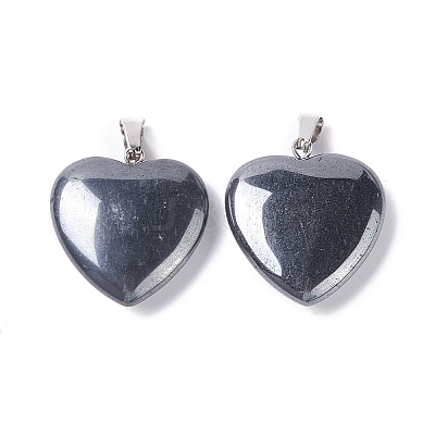 Synthetic Non-magnetic Hematite Pendants X-G-G956-B50-FF-1