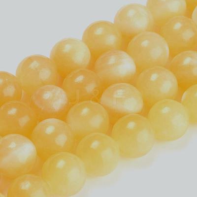 Natural Topaz Jade Beads Strands G-E266-11A-12mm-1