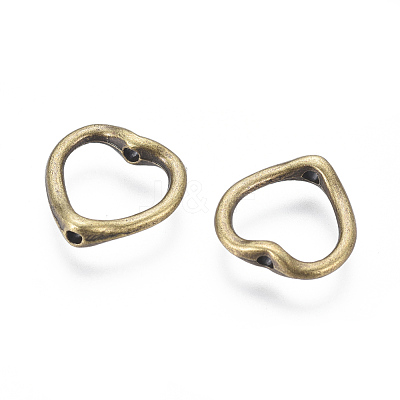 Tibetan Style Heart Bead Frames X-MLF11198Y-NF-1