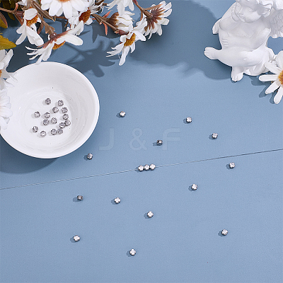 40Pcs 304 Stainless Steel Beads STAS-HY0002-06P-1