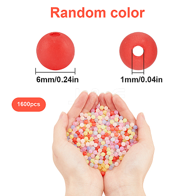 Transparent Acrylic Ball Beads FACR-SP0001-02A-1