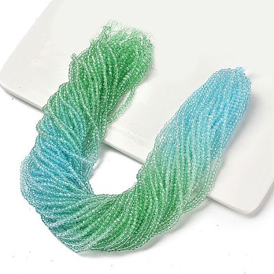 Transparent Painted Glass Beads Strands DGLA-A034-T2mm-A16-1