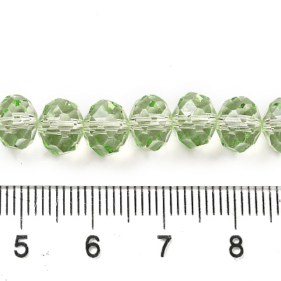 Transparent Baking Paint Glass Beads Strands DGLA-A034-T8mm-D11-1